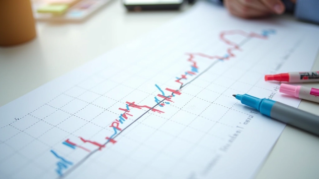Grafico di analisi dei trend con linee di tendenza rialziste, ribassiste e laterali chiaramente identificate